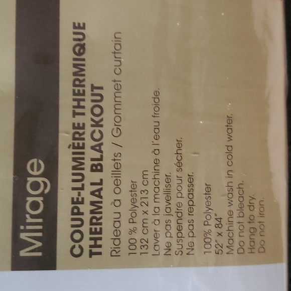 NWT.  Slate coloured Blackout curtains. - Picture 5 of 7